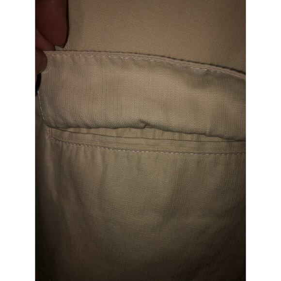 See by Chloe Cream Military Style Jacket Linen Cotton Blend Long Sleeve Jacket 8 - Picture 7 of 12